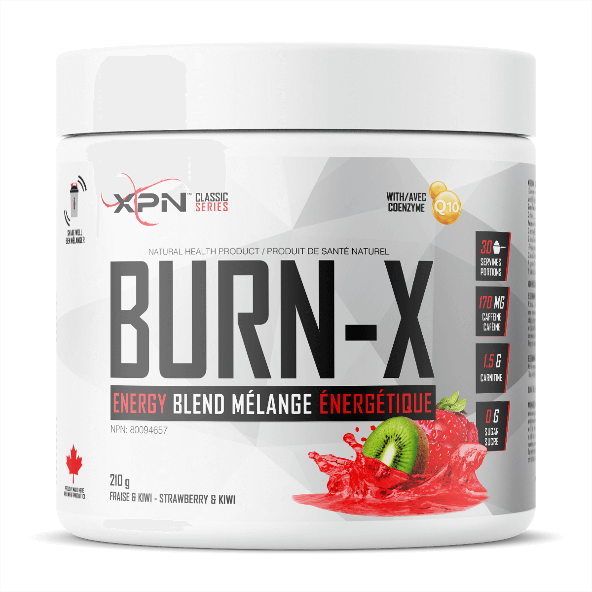 BURN-X MÉLANGE ÉNERGÉTIQUE EN POUDRE (210g || 30 Portions)