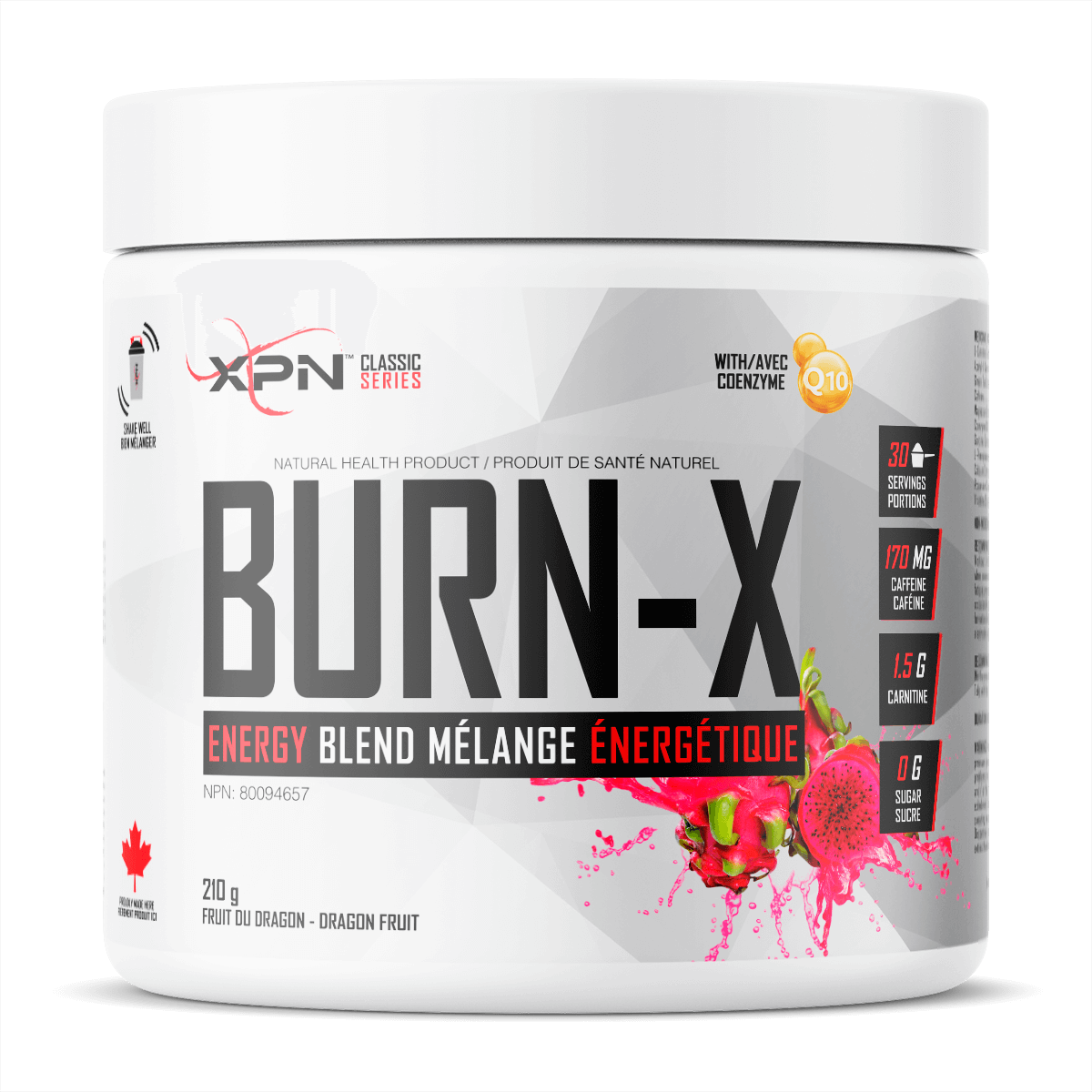 BURN-X MÉLANGE ÉNERGÉTIQUE EN POUDRE (210g || 30 Portions)