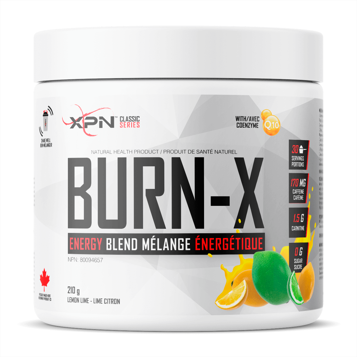 BURN-X MÉLANGE ÉNERGÉTIQUE EN POUDRE (210g || 30 Portions)