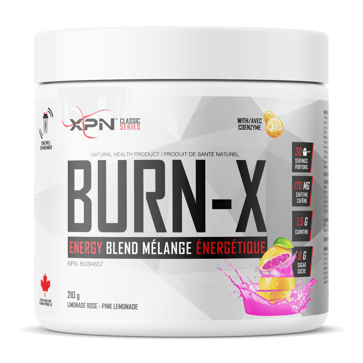 BURN-X MÉLANGE ÉNERGÉTIQUE EN POUDRE (210g || 30 Portions)