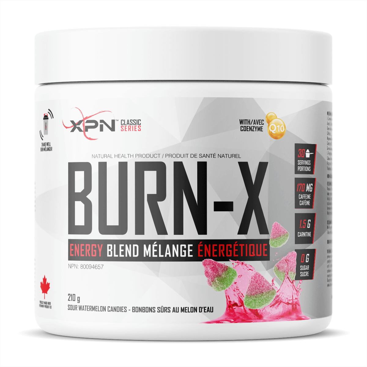 BURN-X MÉLANGE ÉNERGÉTIQUE EN POUDRE (210g || 30 Portions)