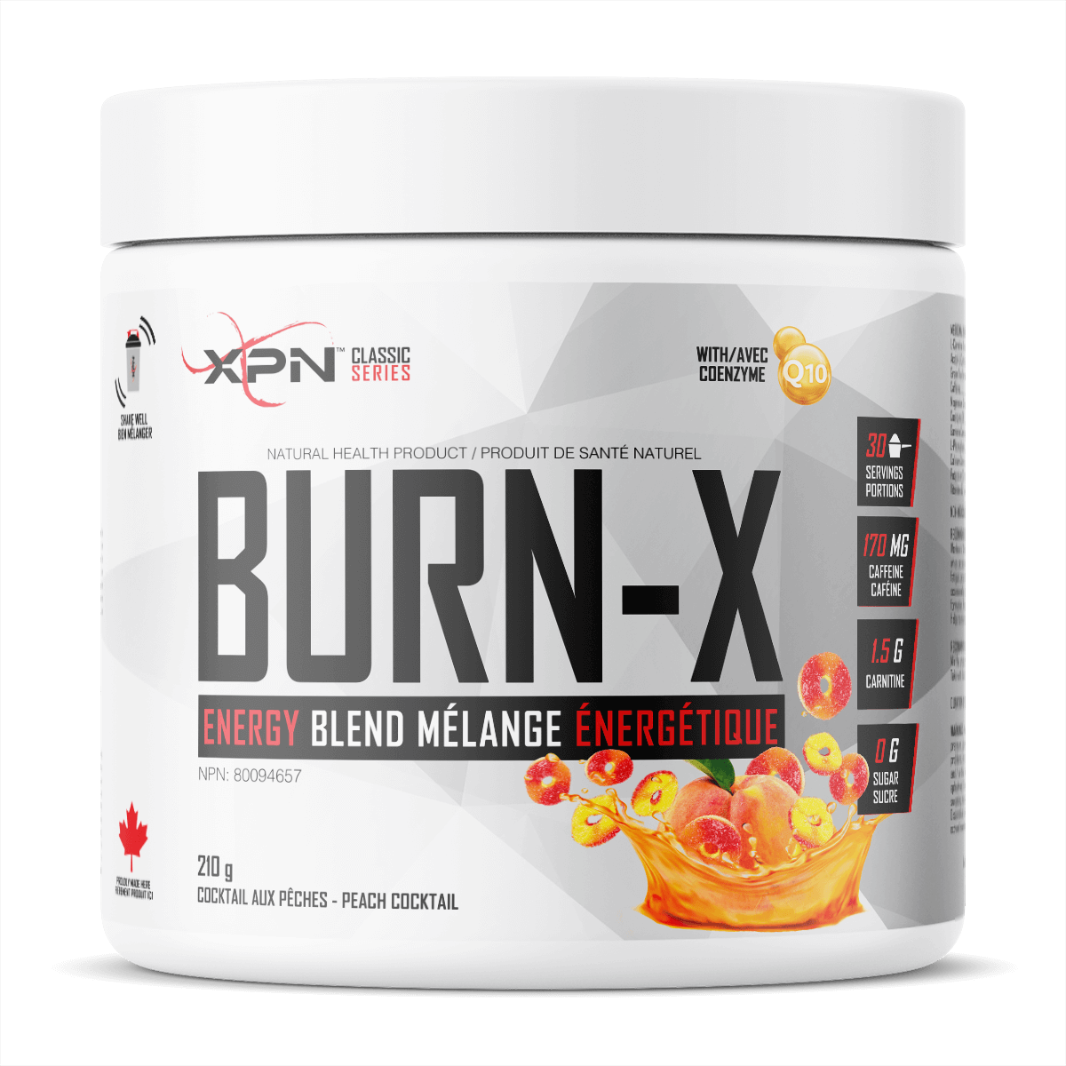 BURN-X MÉLANGE ÉNERGÉTIQUE EN POUDRE (210g || 30 Portions)