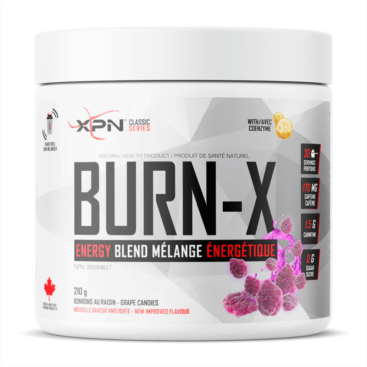 BURN-X MÉLANGE ÉNERGÉTIQUE EN POUDRE (210g || 30 Portions)