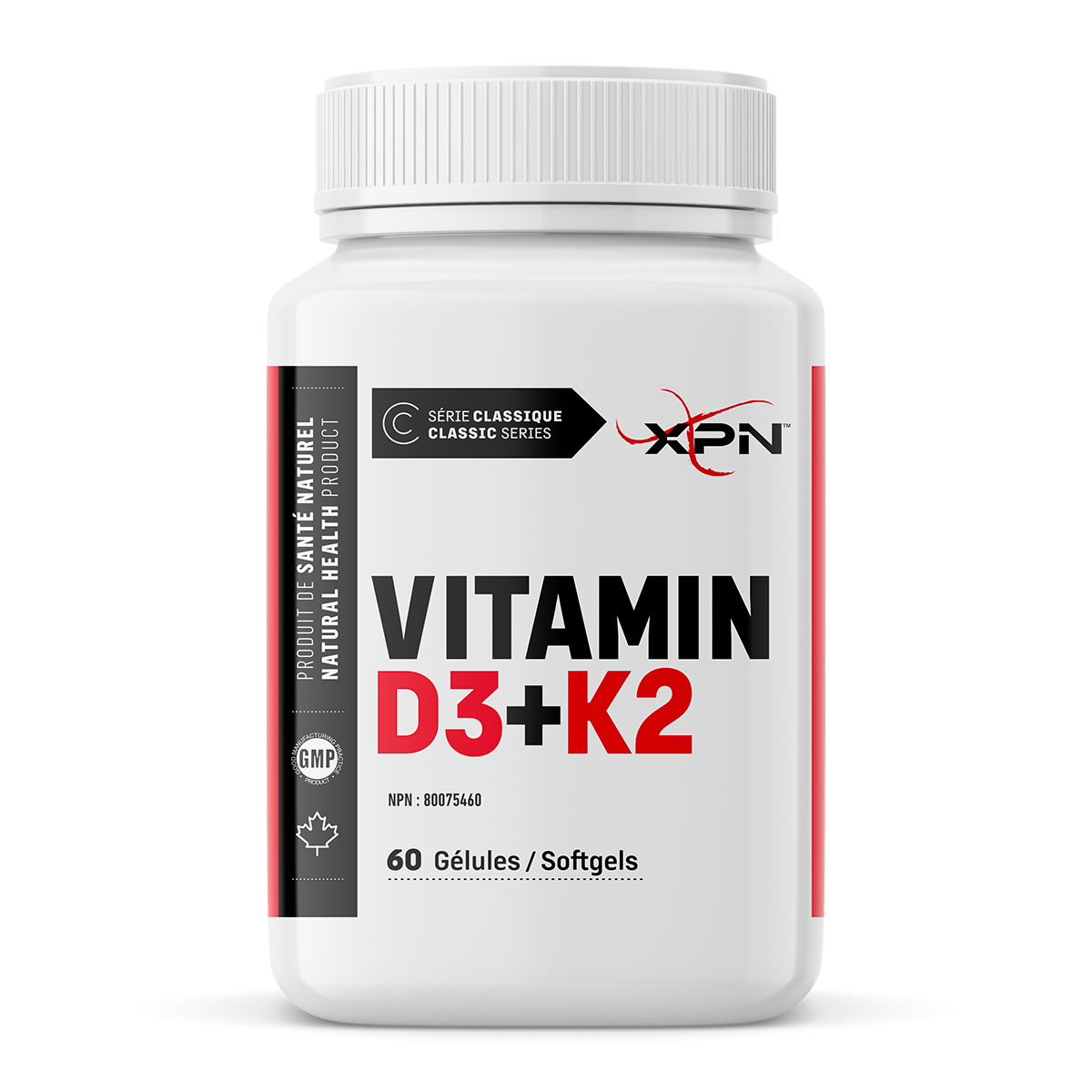 VITAMIN D3+K2 60 GELS